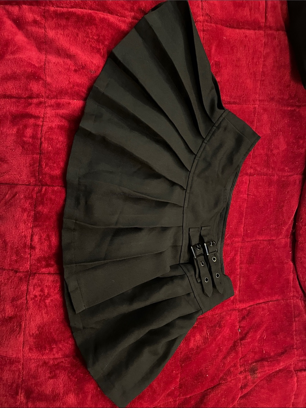 Black alternative mini skirt